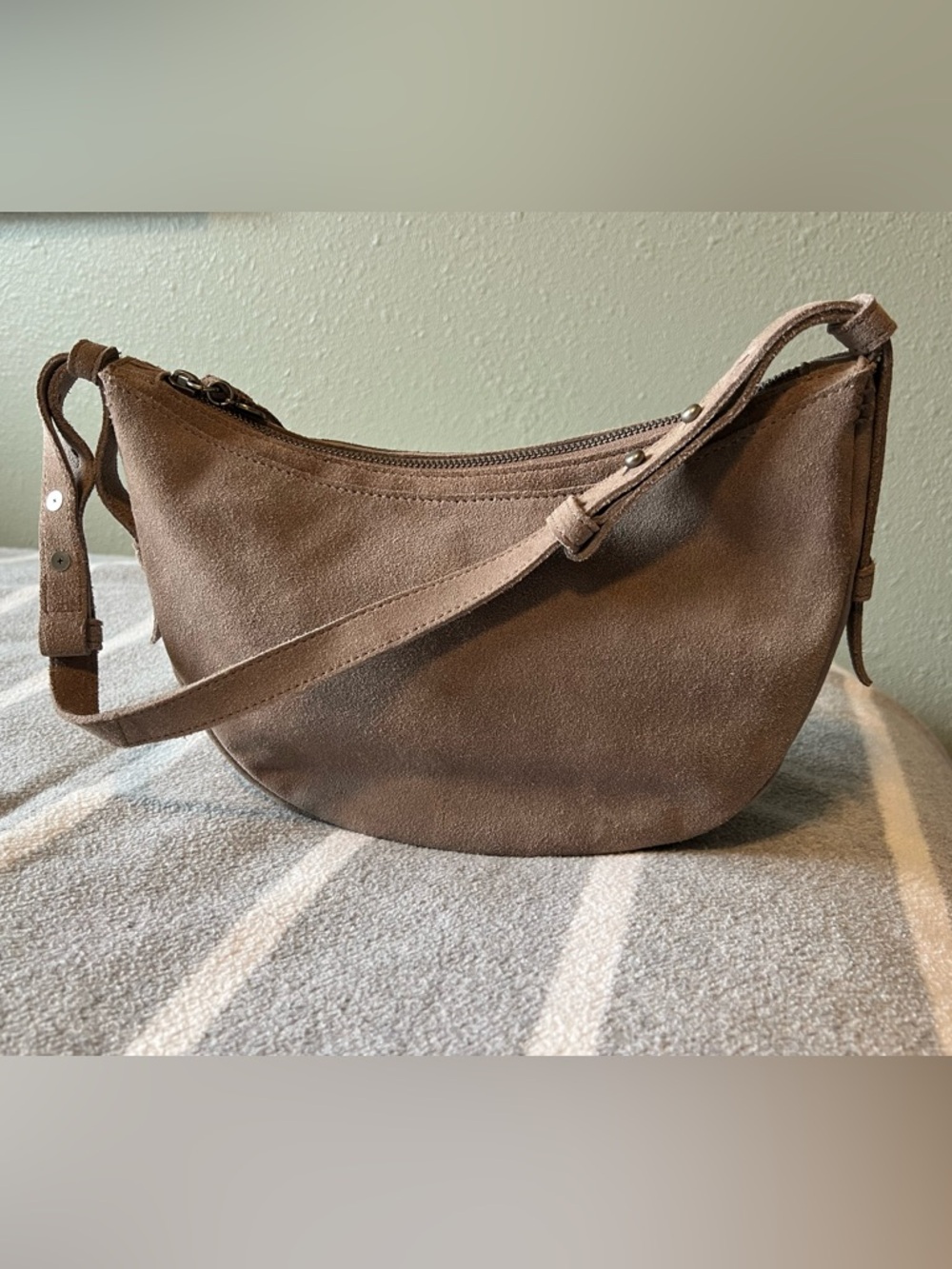 The Sak Tess Shoulder Bag- Mushroom Suede - Picture 9 of 12